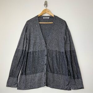 Alexander Wang T Soft Grey Heather Cardigan. Size Medium.